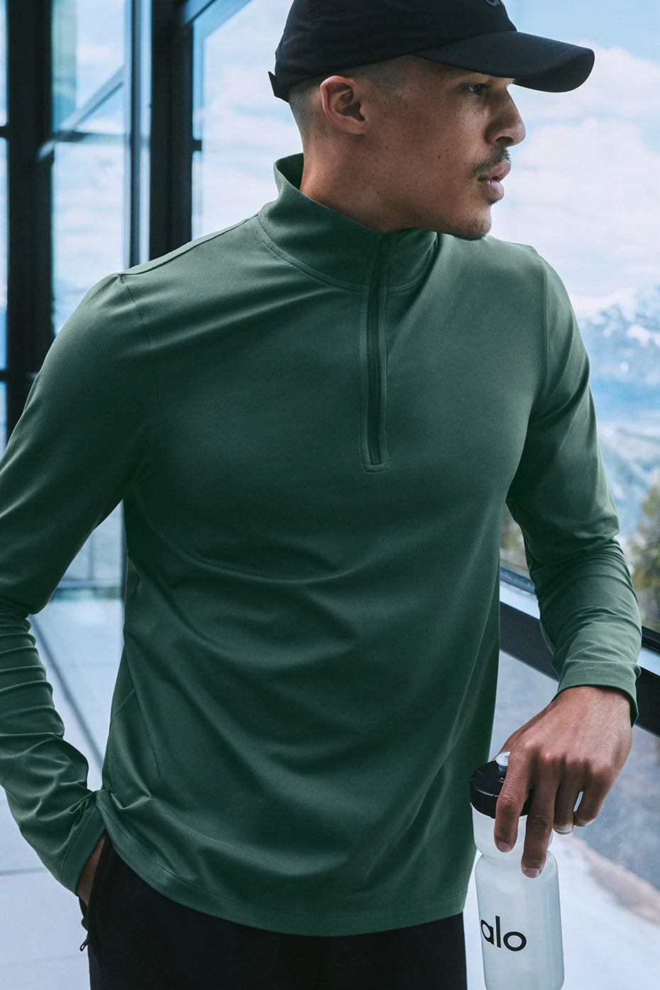 Conquer 1/4 Zip Reform Long Sleeve - Clover Green