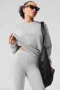 Chill Crew Neck Pullover - Athletic Heather Grey