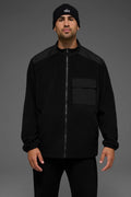 Polar Fleece Ridge Full Zip Jacket - Black