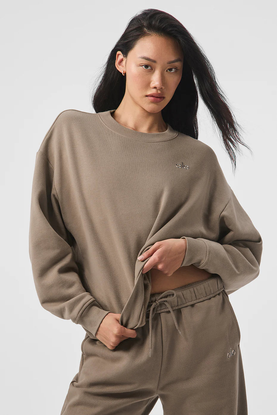 Accolade Crew Neck Pullover - Gravel