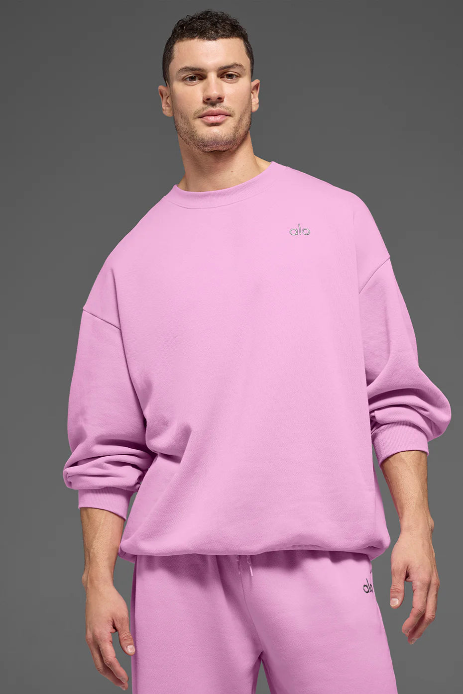 Accolade Crew Neck Pullover - Candy Heart Pink