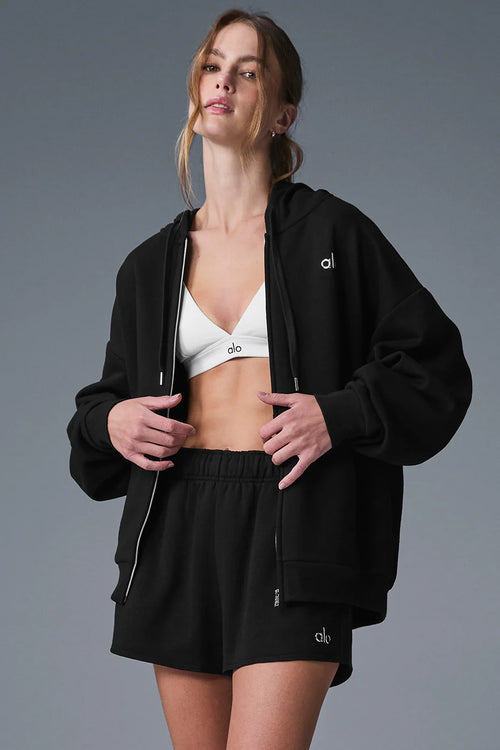 Accolade Full Zip Hoodie - Black