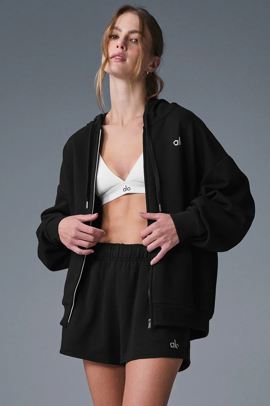 Accolade Full Zip Hoodie - Black