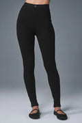 Pointelle Sweater High-Waist Be Mine Legging - Black