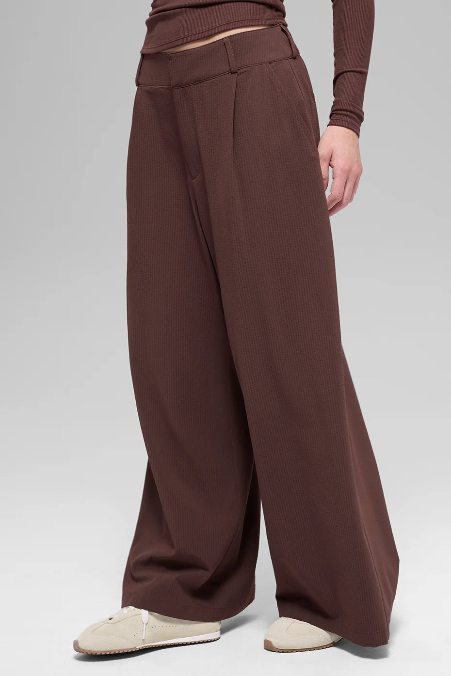High-Waist Dreamscape Trouser (Short) - Brownstone
