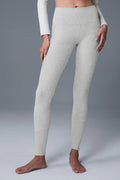 High-Waist Alosoft Lounge Legging - Athletic Heather Grey