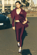 7/8 High-Waist Airlift Legging - Burgundy
