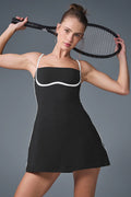 Airbrush Streamlined Dress - Black/White